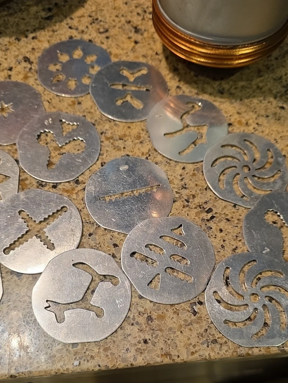 Copper & Silver Cookie Press - Decorative Home Accents